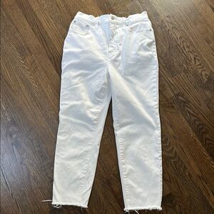 White Madewell Mom jeans!